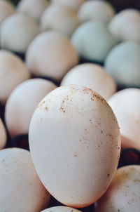 Full frame shot of eggs