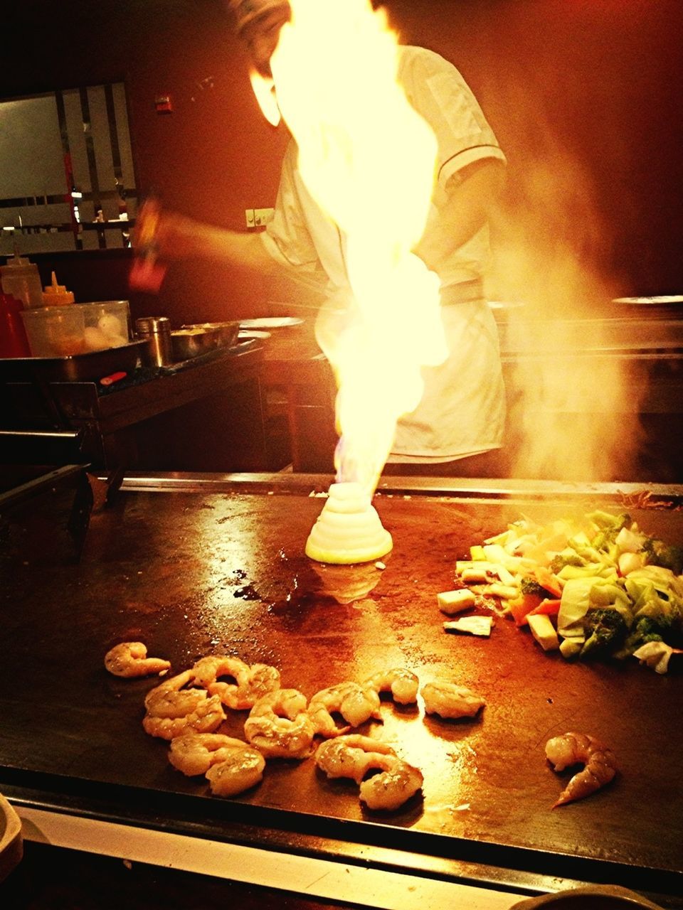 indoors, flame, burning, heat - temperature, wood - material, fire - natural phenomenon, illuminated, glowing, sunlight, table, sunbeam, no people, food, night, candle, food and drink, fire, close-up, wood, freshness