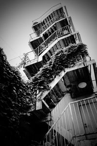 Low angle view of tower against clear sky