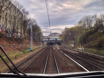 Train on railroad track