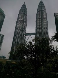 Low angle view of skyscrapers