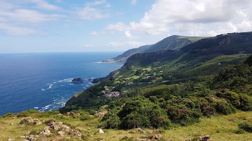 Scenic view of sea against sky