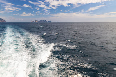Scenic view of sea against sky