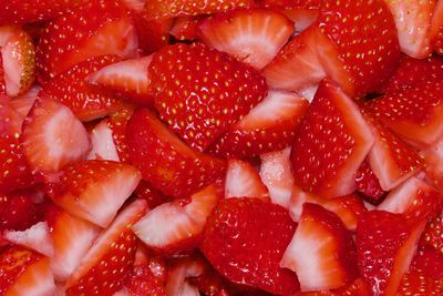 Full frame shot of strawberries