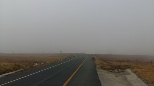 Country road along landscape