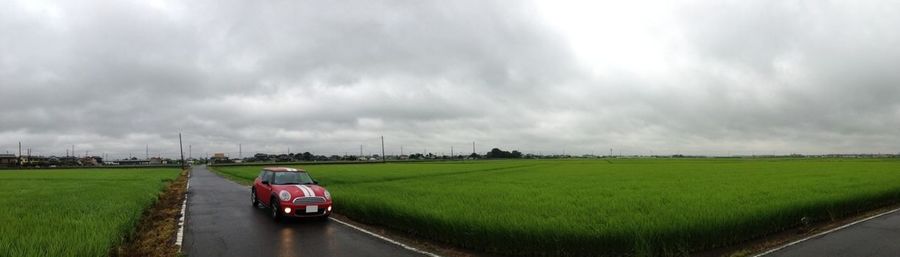 Country road passing through landscape