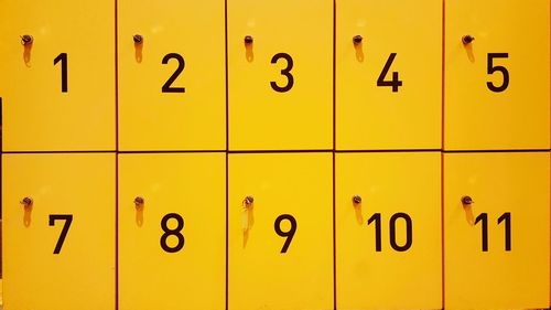 Full frame shot of lockers