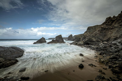 Scenic view of sea against sky