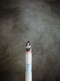 Close-up of cigarette smoking