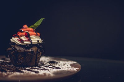 Close-up of cake on plate