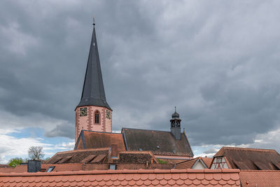 Low angle view of building against sky