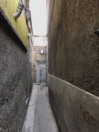 Narrow alley in city