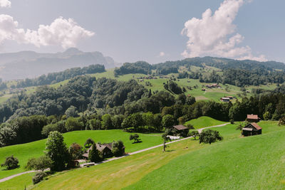 Scenic view of landscape against sky