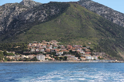 Town by sea and mountains