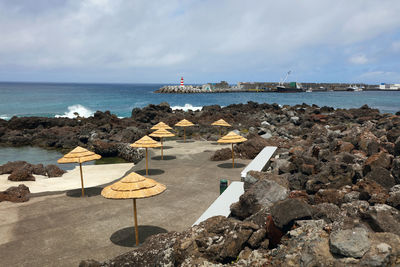 Scenic view of sea against sky