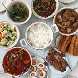 Close-up of food served in plate