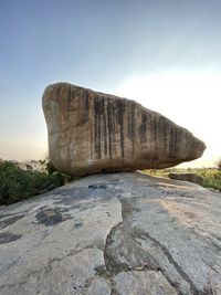 Rock formations on land