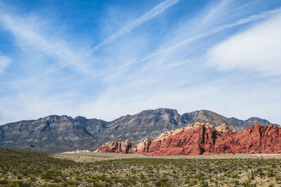 Scenic view of mountain against sky