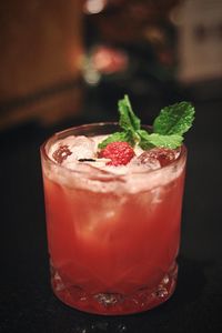 Close-up of drink on table