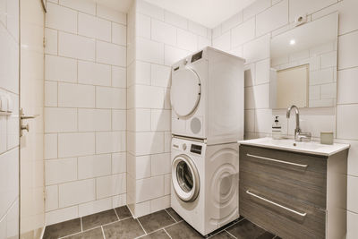 Interior of bathroom