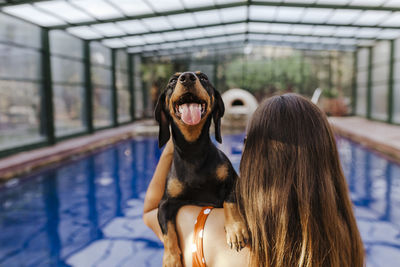 Woman with dog