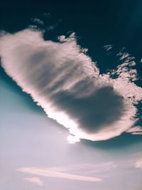 Low angle view of clouds in sky