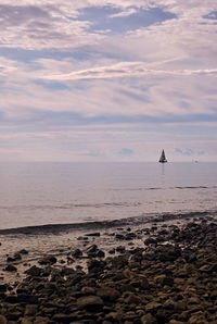 Scenic view of sea against sky