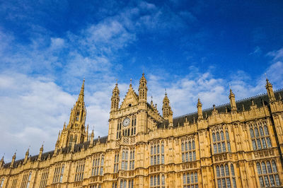 Low angle view of building against sky