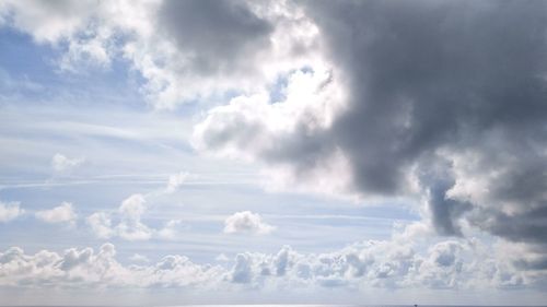 Low angle view of clouds in sky