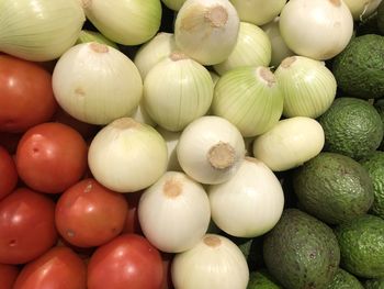 Full frame shot of eggs in market
