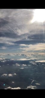 Low angle view of cloudscape against sky during sunset