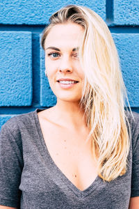 Portrait of smiling young woman