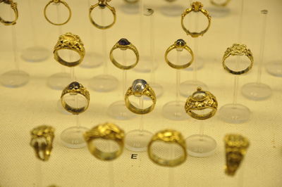 High angle view of bubbles