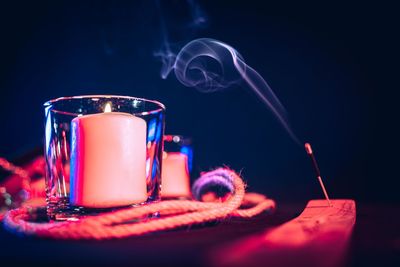 Close-up of drink on table