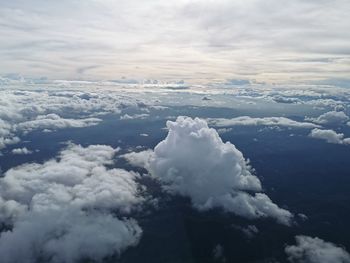 Aerial view of cloudscape