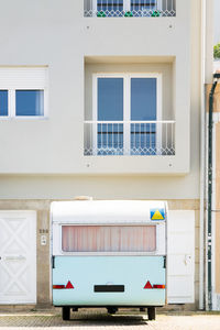 White image of building in city