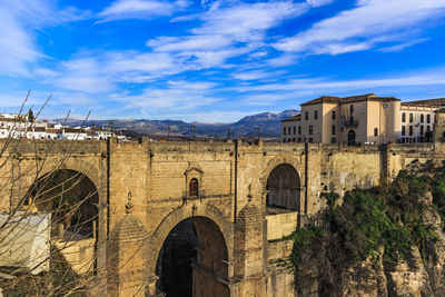 View of old building in city