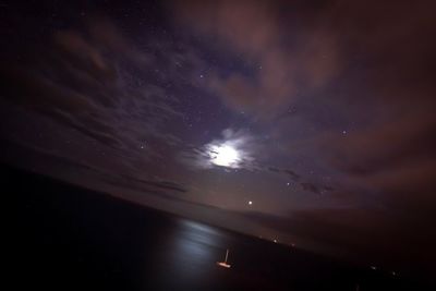 Low angle view of sky at night