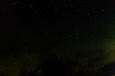 Low angle view of star field at night