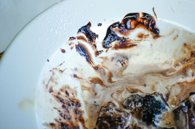 Close-up of cake in plate