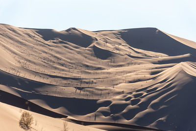 View from nature and landscapes of dasht e lut or sahara desert. middle east desert