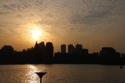 Cityscape at sunset