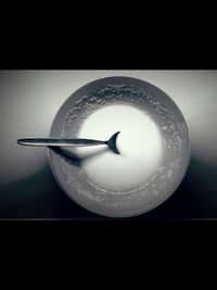 Close-up of object over black background