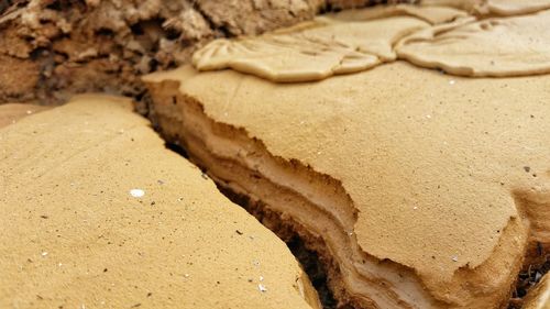 Close-up of sand on sand