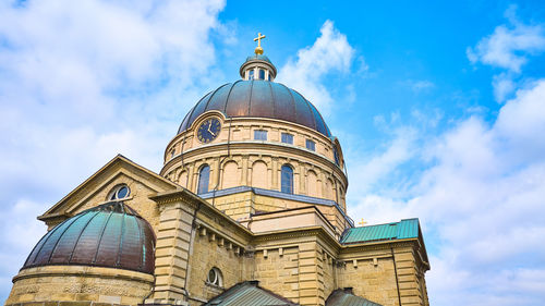 Low angle view of church against sky