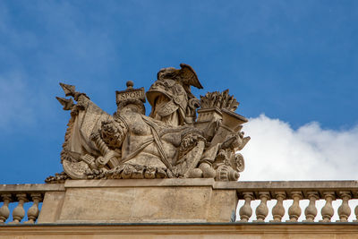 Low angle view of statue