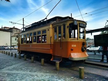 Train on railroad track