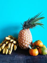 Close-up of fruit against white background