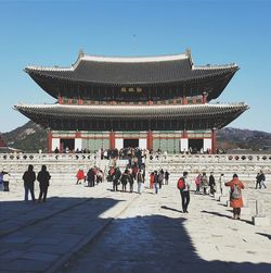 Low angle view of temple