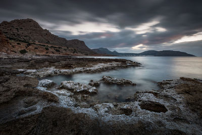 Coastal landscape near goudouras village in southern crete.